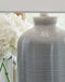 Signature Design Gray Blue Ceramic Table Lamp (1/CN)