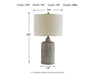 Signature Design Antique Black Ceramic Table Lamp (1/CN)