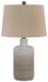 Signature Design Taupe Ceramic Table Lamp (2/CN)