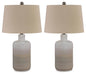 Signature Design Taupe Ceramic Table Lamp (2/CN)