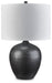 Signature Design Black Ceramic Table Lamp (1/CN)