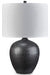 Signature Design Black Ceramic Table Lamp (1/CN)