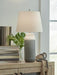 Signature Design Blue/Beige Ceramic Table Lamp (2/CN)