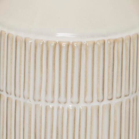 Signature Design Off White Ceramic Table Lamp (2/CN)