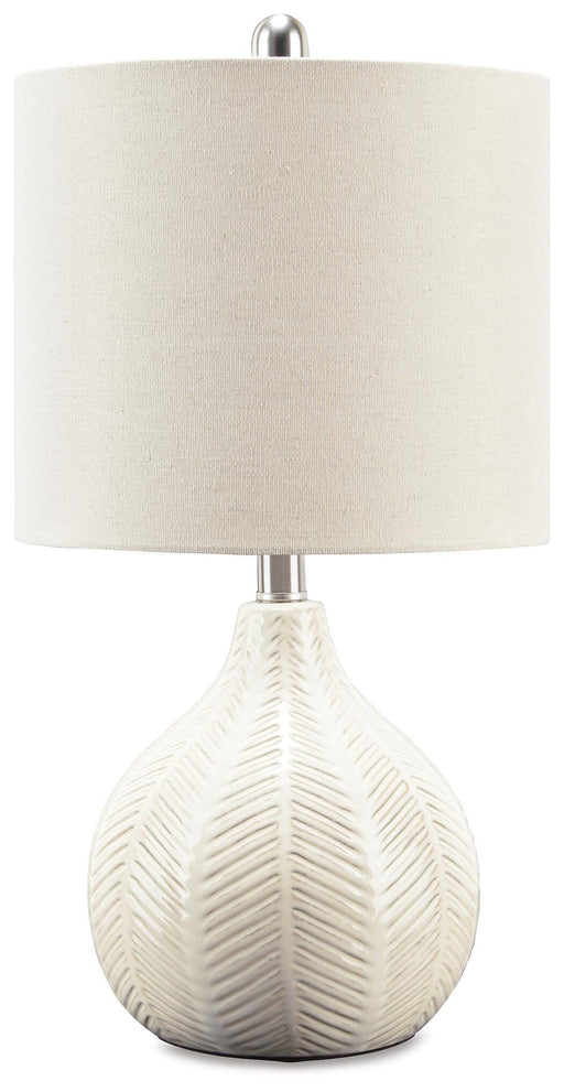 Signature Design Off White Ceramic Table Lamp (1/CN)