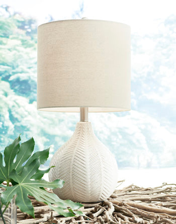 Signature Design Off White Ceramic Table Lamp (1/CN)