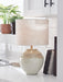 Signature Design Cream/Beige Metal Table Lamp (1/CN)