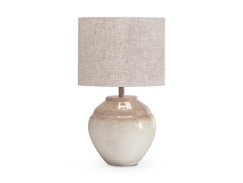 Signature Design Cream/Beige Metal Table Lamp (1/CN)