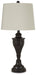 Signature Design Bronze Finish Metal Table Lamp (2/CN)