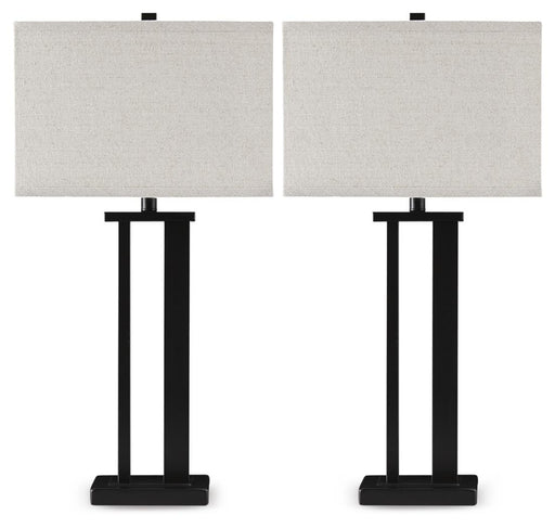 Signature Design Bronze Finish Metal Table Lamp (2/CN)