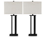 Signature Design Bronze Finish Metal Table Lamp (2/CN)