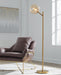 Signature Design Amber/Gold Finish Metal Floor Lamp (1/CN)