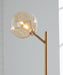 Signature Design Amber/Gold Finish Metal Floor Lamp (1/CN)