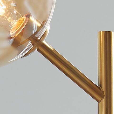 Signature Design Amber/Gold Finish Metal Floor Lamp (1/CN)