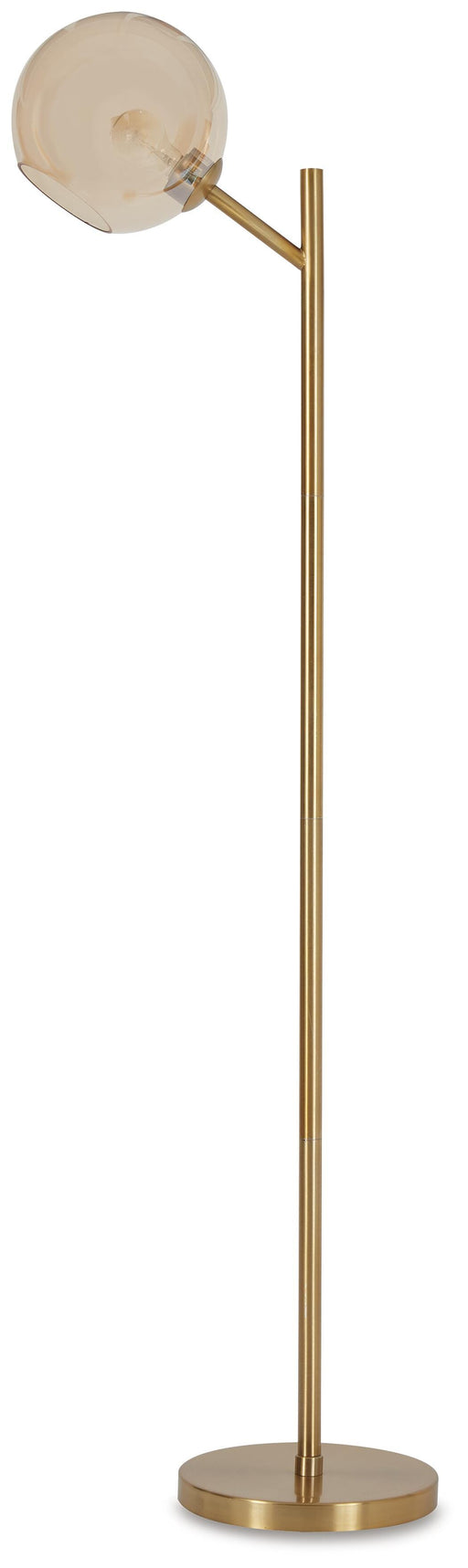 Signature Design Amber/Gold Finish Metal Floor Lamp (1/CN)