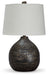 Signature Design Black/Gold Finish Metal Table Lamp (1/CN)