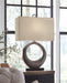 Signature Design Antique Silver Finish Metal Table Lamp (1/CN)