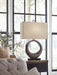 Signature Design Antique Silver Finish Metal Table Lamp (1/CN)