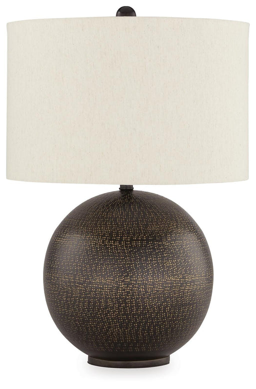 Signature Design Black/Gold Finish Metal Table Lamp (1/CN)