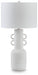 Signature Design Distressed White Metal Table Lamp (1/CN)