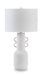 Signature Design Distressed White Metal Table Lamp (1/CN)