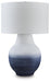 Signature Design White/Navy Metal Table Lamp (1/CN)