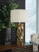 Signature Design Gold Finish Metal Table Lamp (1/CN)