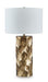 Signature Design Gold Finish Metal Table Lamp (1/CN)