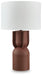 Signature Design Brick Red Metal Table Lamp (1/CN)