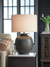 Signature Design Antique Brown Metal Table Lamp (1/CN)