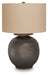 Signature Design Antique Brown Metal Table Lamp (1/CN)