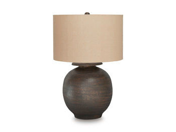 Signature Design Antique Brown Metal Table Lamp (1/CN)