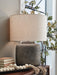 Signature Design Antique Gray Metal Table Lamp (1/CN)