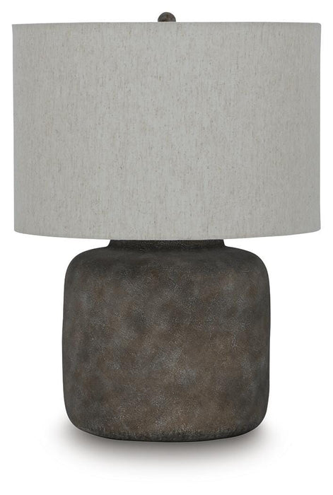 Signature Design Antique Gray Metal Table Lamp (1/CN)