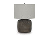 Signature Design Antique Gray Metal Table Lamp (1/CN)