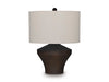 Signature Design Distressed Brown Metal Table Lamp (1/CN)