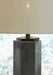 Signature Design Antique Pewter Finish Metal Table Lamp (1/CN)