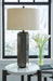 Signature Design Antique Pewter Finish Metal Table Lamp (1/CN)