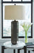 Signature Design Antique Pewter Finish Metal Table Lamp (1/CN)