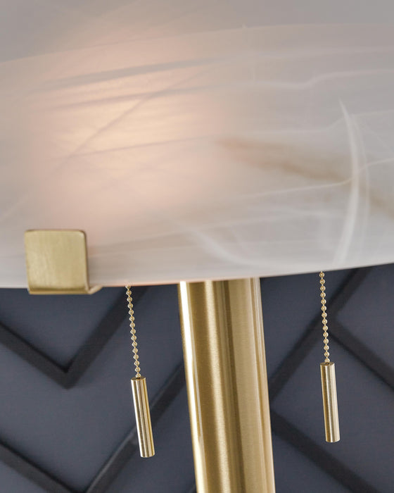 Signature Design Brass Finish Metal Floor Lamp (1/CN)