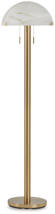 Signature Design Brass Finish Metal Floor Lamp (1/CN)