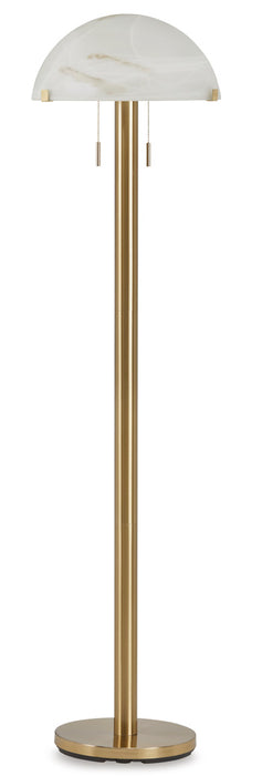 Signature Design Brass Finish Metal Floor Lamp (1/CN)