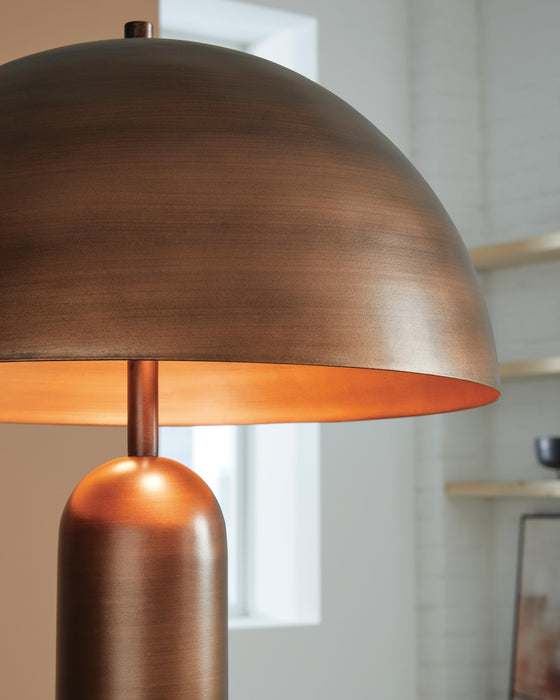 Signature Design Antique Copper Finish Metal Floor Lamp (1/CN)