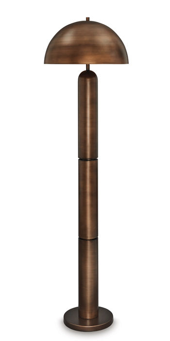 Signature Design Antique Copper Finish Metal Floor Lamp (1/CN)