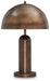 Signature Design Antique Copper Finish Metal Table Lamp (1/CN)