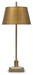 Signature Design Gold Finish/White Metal Table Lamp (1/CN)