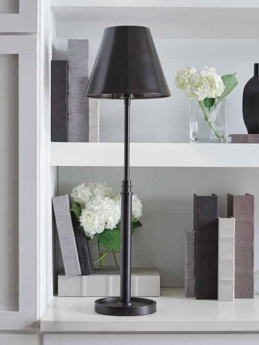 Signature Design Antique Bronze Finish Metal Table Lamp (1/CN)