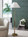 Signature Design Gold Finish Metal Floor Lamp (1/CN)