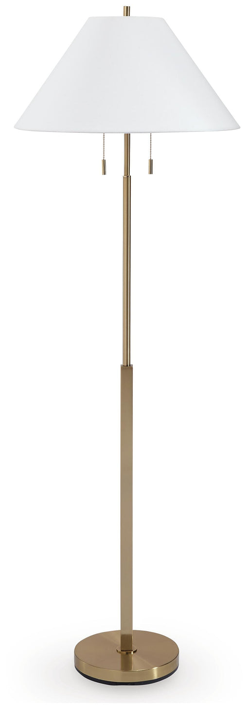 Signature Design Gold Finish Metal Floor Lamp (1/CN)