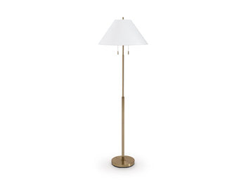 Signature Design Gold Finish Metal Floor Lamp (1/CN)
